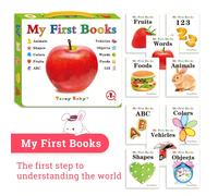 10 pezzi/set La mia prima serie di libri - Libri illustrati per l'educazione precoce dei bambini su frutta, animali, cibo, colori, alfabeto, numeri, ottimo regalo per il nuovo anno Set da 10 pezziCart