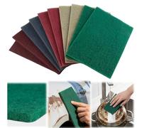 10 Pezzi Set Pads Lana Smeriglio 150x230mm, Grana 3000/1500/1000/800/600, Panno Smeriglio per Metallizzazione Legno Acciaio Inossidabile Lucidatura