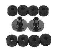 10 Pezzi/set Plastica Lungo Piatto Maniche Con Feltro Rondelle Per Batteria Set Percussione Parti di Strumenti Accessori Piatto Feltro Rondella