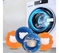 10 pezzi/set Rimuovi peli di animali domestici per lavatrice, palline asciugatrice riutilizzabili, riducono le pieghe, risparmiano tempo di asciugatura gratuita per la lavatrice 4 pezzi,Colori misti 3