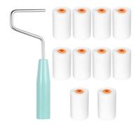10 Pezzi Set Rulli Pittura Piccoli,Set Rullini per Vernici,Rulli in Schiuma per Pittura Pareti,Mini Rullo Pittura con Manico per Pitturare,Ideale per Vernici,Decorazione Casa e Fai da Te (52x34mm)