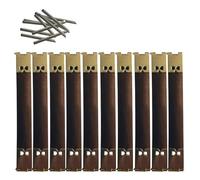 10 pezzi Shrapnel Portafoglio Forniture Telaio in Metallo Chiusura a Molla Per Borse In Finitura Argento Accessori Artigianali Pratiche Clip per Borsa, 12 cm., One Size