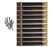 10 pezzi Shrapnel Portafoglio Forniture Telaio in Metallo Chiusura a Molla Per Borse In Finitura Argento Accessori Artigianali Pratiche Clip per Borsa, 10 cm., One Size