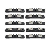 10 pezzi, shunt a resistenza 75 mV per misuratore di corrente in CC, shunt in lega di rame e manganese di precisione per l’ampliamento della gamma dell’amperometro, con base in (10A)