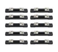 10 pezzi, shunt a resistenza 75 mV per misuratore di corrente in CC, shunt in lega di rame e manganese di precisione per l’ampliamento della gamma dell’amperometro, con base in (50A)