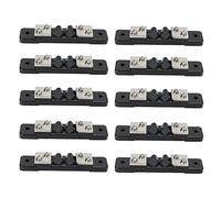 10 pezzi, shunt a resistenza 75 mV per misuratore di corrente in CC, shunt in lega di rame e manganese di precisione per l’ampliamento della gamma dell’amperometro, con base in (15A)