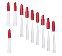 10 Pezzi Silicone Ugelli di Ricambio Beccucci per Cartuccia Ugelli per Silicone con Coperchio per Calafatare Tappi Sigillanti Punte