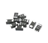 10 pezzi SMT SMD 6032 Case C 100uF 16V Black Chip Condensatori al tantale