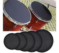 10 Pezzi Sordina per Batteria, Pad per Esercitarsi Sulla Batteria, Buona Acustica Pad Batteria, Set Batterie Silencieux Pads Practice Silencer Pad Accessori per batterie