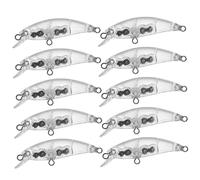 10 pezzi spazi vuoti per esche artificiali 2.2 spazi vuoti per esche da pesca non verniciati kit Crankbait Topwater per spigola trota salmone acqua salata e acqua dolce, 1