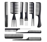 10 Pezzi Spazzola Capelli Kit, Doppio Bordo Pettine, Pettine a Coda Topo, Spazzole e Pettini per Bordi, Capelli in Setola Pettini, Pettine per Stuzzicare, per Casa,pettine per coda capelli tirata