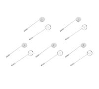 10 Pezzi Spilla Base Rotonda in Lega per Brooch Fai, Argento | Creazione di Gioielli e Brooch, Forma Rotonda, Confezione, Finitura Argento