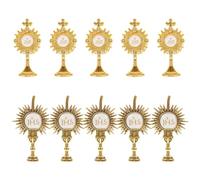 10 Pezzi Spilla Comunione a Croce in Lega di Zinco | Design Classico Religioso, Bordi Lisci e Fissaggio Sicuro, Adatta a Festa Eucaristica