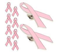10 pezzi spille for nastro rosa accessori di supporto for risvolto spilla a papillon simbolo icona Per Feste