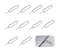 10 Pezzi Spilli Estrattori per Rimozione Scheda SIM, Inossidabile Strumento Rimozione Della Scheda SIM, Cellulare Perno Espulsione Vassoio di Carte Sim Rimuovere Perni, Compatibile Samsung Smartphone