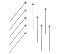 10 Pezzi Spilli per Occhi Aperti in Argento per Gioielli Fai | Accessori Leggeri e Robusti, Colore Brillante che Non Sbiadisce, per Collane e Orecchini Artigianali