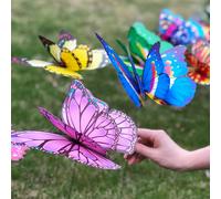 10 pezzi Spina a forma di farfalla giardino terra Tagli UnicaPolicloruri di vinile