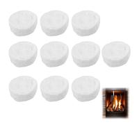 10 Pezzi Spugna Ceramica Camino, Lana Di Ceramica Di Alta Qualità Per Braciere Portatile, Bioetanolo Lana Ceramica Per Bioetanolo Accessori Per Camino Per Prolungare Il Tempo Di Combustione
