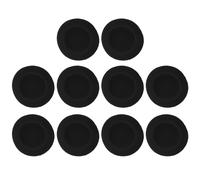 10 pezzi spugne misure protettive morbido nero copri orecchio cuscino per cuffie 5 cm