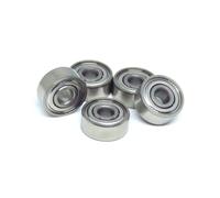 10 pezzi SR2C 2OS3.175x9.525x3.97 mm ABEC-7 Cuscinetti ceramici ibridi in acciaio inossidabile R2 SR2 RS 2RS Collettori di polveri Cuscinetto flangiato(SR2C-2OS)
