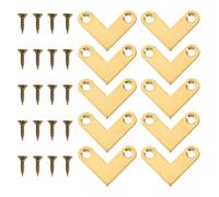 10 pezzi staffe angolari in rame forma L, connettori 90