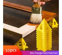 10 pezzi Stand supporto per pannelli di legno a forma di piramide triangolare, con base in plastica a forma di cono e pad antiscivolo, supporto per dipingere o lavorare il legno Tagli Unica,rosso,2 pe