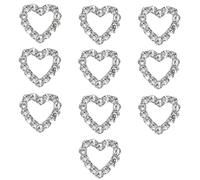 10 pezzi Star Nails Art Charm Decorazioni per unghie a stella pendente, con strass