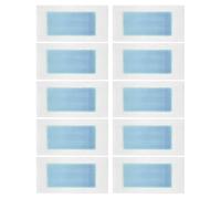 10 Pezzi Strisce Depilatorie a Doppia Faccia Blu per Gambe e Corpo | Tessuto Non Tessuto Cera, Uso Professionale, Rimozione Efficiente, Delicato sulla Pelle