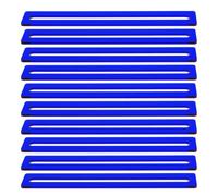 10 Pezzi Striscia Guida alla Lettura in Acrilico Blu, Trasparente | Scorrevole e Piatta Sulle Pagine, Confezione Singola, per Studenti e Biblioteche, Supporto Lingua