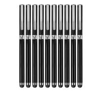 10 pezzi Stylus 2 in 1, penne a sfera in metallo per schermi touch capacitivi, penna stilo a doppia funzione per tutti i dispositivi capacitivi, strumento compatto per scrivere e t (Nera)