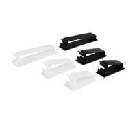 10 pezzi Supporto for fascette fermacavi 3M Colla Clip autoadesive Fibbia Morsetto da parete Avvolgicavo Pressa for cavi FC-30/40/50 Dati GPS for auto(FC-10 Black)