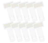 10 Pezzi Supporto per Auto, Clip Porta Biglietti Auto Trasparenti, Supporto Autoadesivo per Permessi di Parcheggio, Biglietti e Disco Orario Auto, Protettore dal Vento e Clip Universale per Parabrezza