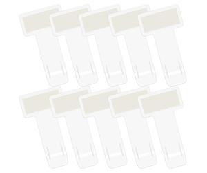 10 Pezzi Supporto per Auto, Clip Porta Biglietti Auto Trasparenti, Supporto Autoadesivo per Permessi di Parcheggio, Biglietti e Disco Orario Auto, Protettore dal Vento e Clip Universale per Parabrezza