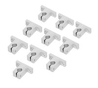 10 Pezzi Supporto per Guida Rotaia, SK10 Supporto per Asta di Movimento Lineare in Lega di Alluminio per Apparecchiature di Automazione Industriale