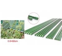 10 Pezzi Supporto Piante Rampicanti Bastone In Acciaio Plastificato Verde