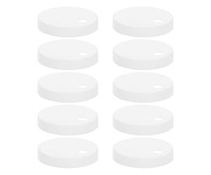 10 Pezzi Tappi Decorativi per Bulloni Wc e Plastica Bianca | Coprivite per Base e Testa, Design Moderno, Pulizia Rapida, per Bagno e Riparazione Toilette