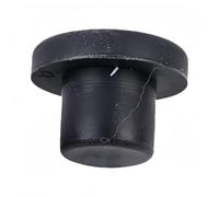 10 pezzi Tappi for fori in gomma siliconica nera, Tappo for fori elastico con guarnizione a T solida, Resistenza all'acqua(6.5mm)