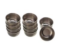 10 Pezzi Tappo Estintore per Lampade a Olio in Ferro Inox, Argento | Spegnimento Rapido, Uso Mano, Effetto Antivento, per Lampade a Cherosene e Interruzioni