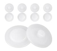 10 Pezzi Tappo in Silicone Bianco per Bottiglia e Tumbler, Riutilizzabile | Sostituzione per Stopper Smarrito, Adatto a Coperchi e Borracce, Uso Sportivo e Palestra, Rotondo