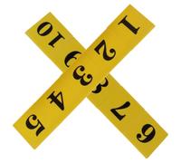 10 Pezzi Targhette Scena del Crimine Numerate 1-10 | Accessori Versatili per Feste di Halloween, Kit Investigativi e Tavolo Detective, Effetto Realistico