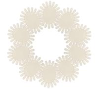 10 Pezzi Tavola Colori Unghie Ovali 20 Punte Finte, Plastico Beige | Superficie Liscia e Resistente Graffi, Facile da Pulire, per Consulti Cliente e Salone