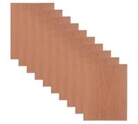 10 Pezzi Tavole in Legno di Ciliegio Massello 17x13 CM | Finitura Liscia e Pronta per Pittura, Riduce le Schegge, e Taglio Laser