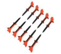 10 Pezzi Tee da Golf Inclinato a 10 Gradi per Allenamento, Arancia | Plastica Tpr Pc, Profilo Obliquo per Posizionamento Stabile, Uso Indoor e Area Pratica