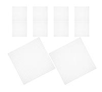 10 Pezzi Tela di Plastica per Ricamo a Quadretti, 10 Fogli 10,6 CM | Griglia Chiara, Lavabile e Riutilizzabile, per Hobby Personali e Attività Didattiche, 27x27 Fori
