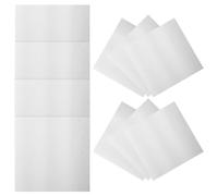 10 Pezzi Tela per Dipingere in Cotone Bianco per Artisti e Hobby | Superficie Pronta All’uso, Leggera e Facile da Trasportare, per Olio, Pastelli e Lavori Fai da Te
