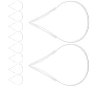 10 Pezzi Telaio per Paraorecchie in Plastica Pieghevole | Supporto Semplice e Resistente, Protezione dal Freddo, Salva Spazio, per Realizzazione Fai