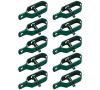 10 Pezzi Tenditore del Filo in Acciaio Zincato, Tendifilo per Recinto Recinzioni, Regolatore Filo da Giardino, Rete Metallica, Giardinaggio, Home (verde)