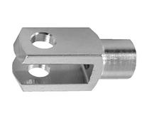 10 pezzi - testa a forcella 4x8 - M4 senza perno DIN71751 zincato