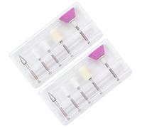 10 Pezzi Testina Lucidante per Quarzo e Metallo Lucidante | Set, per Manicure e Pedicure, Adatta a Trapani per Unghie e Unghie Artificiali