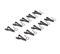 10 Pezzi Tipo Ad Bavero/clip de solapa Supporto per Metallo per Microfono 10 Mm